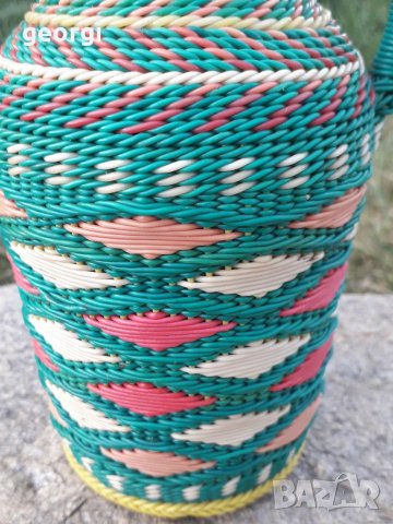 Плетено шише 3/2, снимка 2 - Антикварни и старинни предмети - 30148205