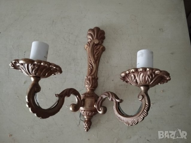 Бароков аплик за стена, снимка 2 - Лампи за стена - 42260881