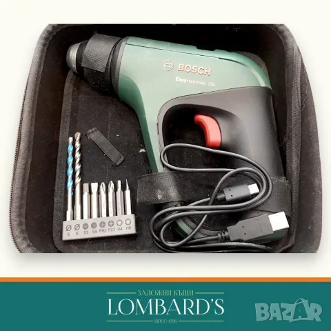 Ударна бормашина Bosch EasyHammer 12V, N: 74838ⓕ, снимка 3 - Бормашини - 53454316