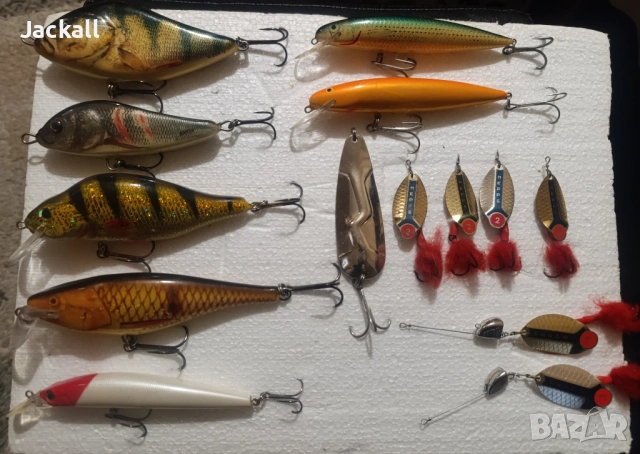 Воблери Rapala , Salmo Slider, Rattlin, SSR, DAM Effzet , Spro, Mepps Lusox, спининг щука pike