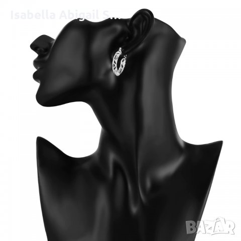 Сребърни обици - Халки Елена, снимка 3 - Обеци - 31939664