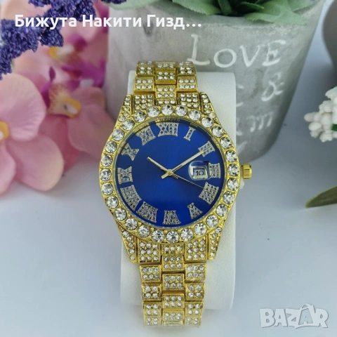 Дамски часовник с кристали Royal Gold Watch | 3 цвята, снимка 3 - Дамски - 53080086