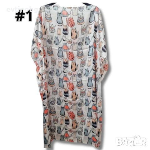 Красива плажна туника на котенца, снимка 7 - Туники - 54132809