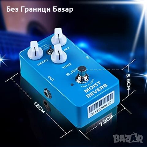 Нов Електрически Китарен Педал JOYO - Три Реверберации, Издръжлив, снимка 7 - Друга електроника - 44166115