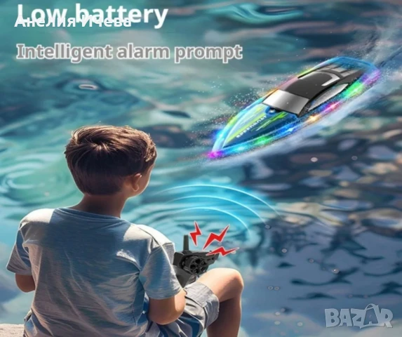 Високоскоростна акомулаторна RC лодка с дистанционно 