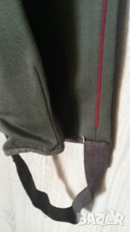 Стара военна униформа, панталон, тъмнозелен, с ленти най-долу, снимка 2 - Антикварни и старинни предмети - 54193506