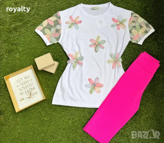 Памучни дамски комплекти , снимка 3 - Спортни екипи - 49756105