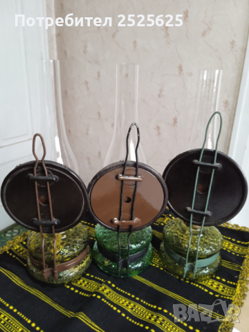 Три български газени лампи-колекция, снимка 3 - Декорация за дома - 43910320