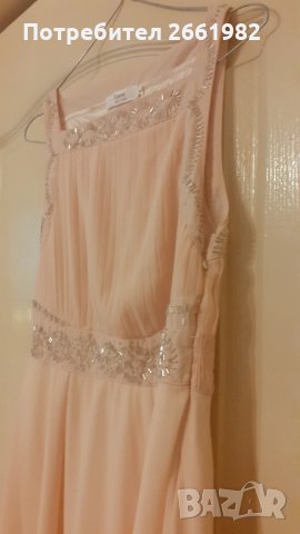 Разкошна дълга кремава рокля - цвят шампанско!, снимка 6 - Рокли - 33998723