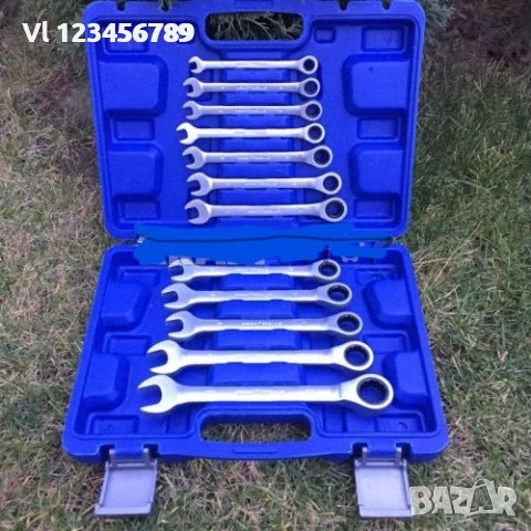 звездогаечни тресчотни ключове 8-22мм 12 части KRAFTWELLE