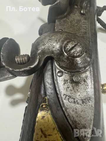 Стара кремъчна пушка, снимка 5 - Антикварни и старинни предмети - 51813344