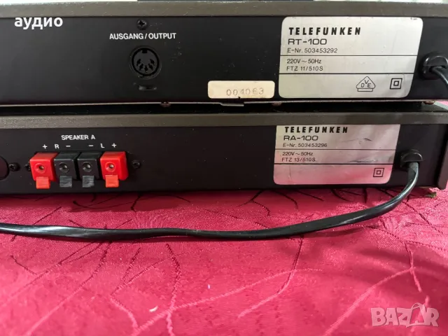 TELEFUNKEN RA-100 RT-100, снимка 9 - Ресийвъри, усилватели, смесителни пултове - 48333015