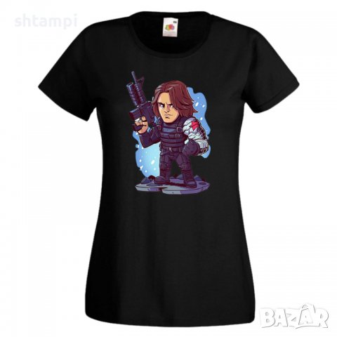 Дамска тениска Marvel Winter Soldier Игра,Изненада,Подарък,Геймър,, снимка 2 - Тениски - 36786196