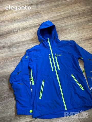 Мъжко функционално яке BERGANS OF NORWAY  STRANDA Flex SoftShell Windstopper Jacket​ , L размер, снимка 3 - Якета - 54188426