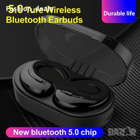 Нови безжични спортни слушалки IPX5 водоустойчиви с кутия за задеждане 