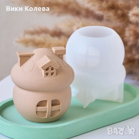 Силиконов Молд "Къщичка-Гъбка" , снимка 4 - Форми - 53089645