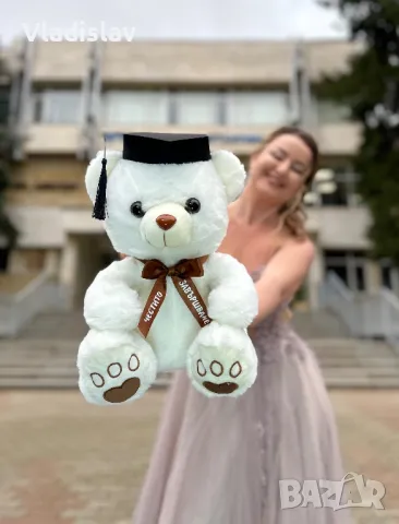 Плюшено мече абитуриент в два размера, снимка 4 - Плюшени играчки - 49826427