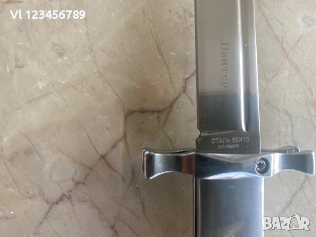 Сгъваем нож ПАНТЕРА -БЯЛ /тип НКВД/ 100х232, снимка 5 - Ножове - 52222094