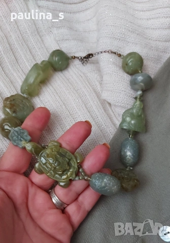 Винтидж / Много рядка находка / Гердан тип чокър от древен Китай , снимка 3 - Колиета, медальони, синджири - 54051223