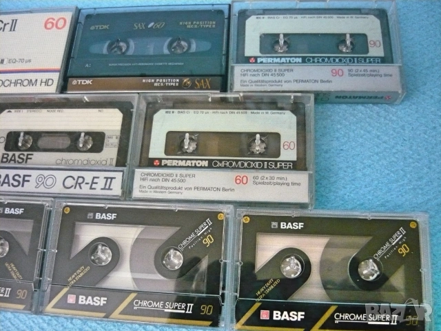 BASF, Agfa, Permaton chrome аудио касета, снимка 14 - Декове - 52812550