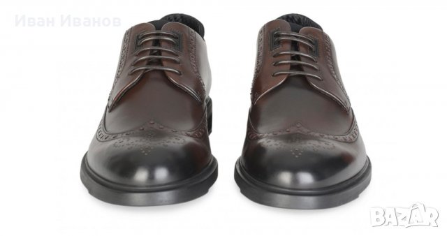  кожени луксозни бизнес обувки BOSS Hugo Derby  номер 42,5-43, снимка 3 - Официални обувки - 37146636