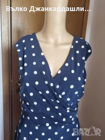 Рокля на точки Ralph Lauren, размер М, снимка 2 - Рокли - 53150712