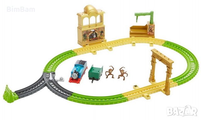 Игрален комплект Маймунско царство Thomas & Friends Monkey Palace от серията TrackMaster, FXX65, снимка 2 - Влакчета, самолети, хеликоптери - 38869080