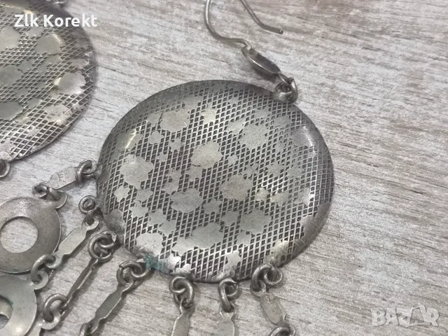 Масивни сребърни обеци, снимка 2 - Обеци - 55888913