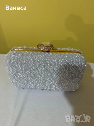 Стилна перлена чанта, снимка 2 - Чанти - 54022324