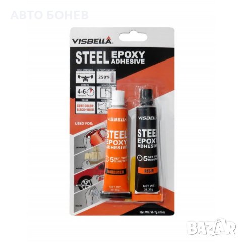 ДВУКОМПОНЕНТНО ЕПОКСИДНО ЛЕПИЛО VISBELLA , снимка 2 - Аксесоари и консумативи - 31275870