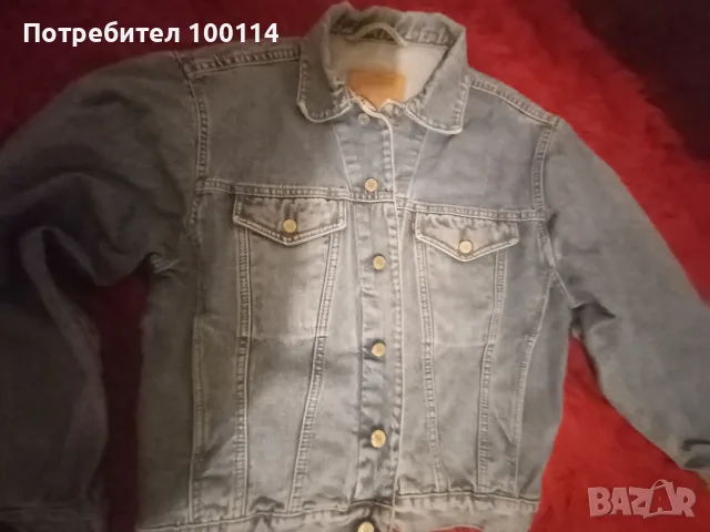 Дънково яке Levi Strauss, размер M/L, като ново, снимка 3 - Якета - 56248438