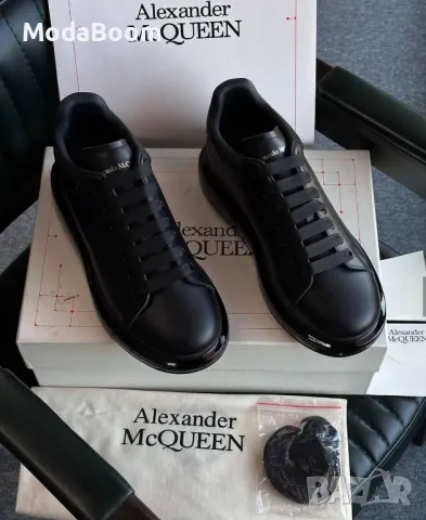 Alexander McQueen черни дамски маратонки , снимка 3 - Маратонки - 48574088