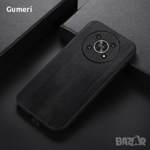 Huawei Honor Magic4 Lite - Твърд Кожен Гръб , снимка 9 - Калъфи, кейсове - 37243885