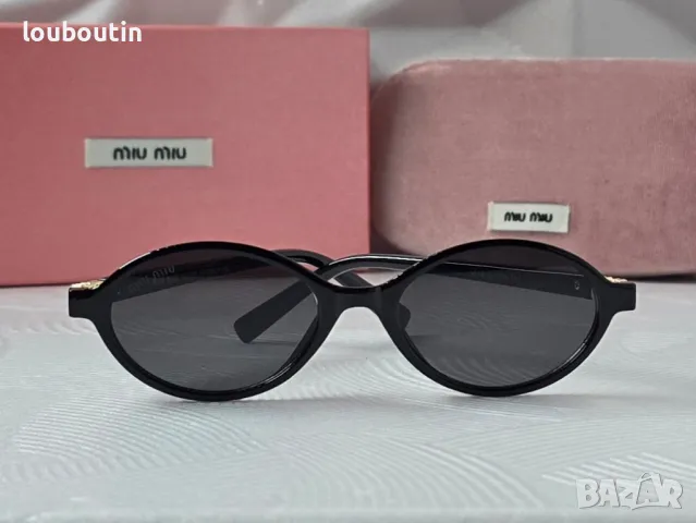 Miu 2024 дамски слънчеви очила елипса кръгли овални, снимка 6 - Слънчеви и диоптрични очила - 48744710