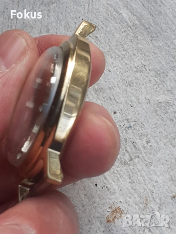 Мъжки механичен часовник Слава - 10 микрона позлата, снимка 5 - Антикварни и старинни предмети - 53267606