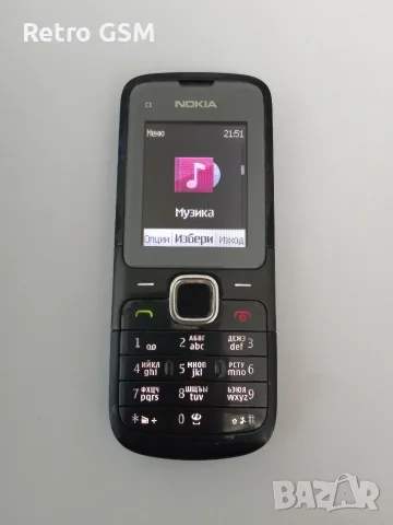 Nokia C1-01 (bg menu + зарядно)