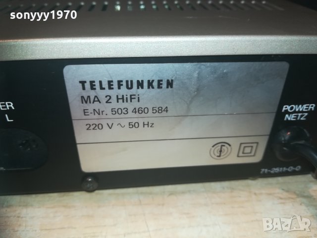 Telefunken ma 2 hifi stereo amplifier-внос швеицария, снимка 15 - Ресийвъри, усилватели, смесителни пултове - 30130884