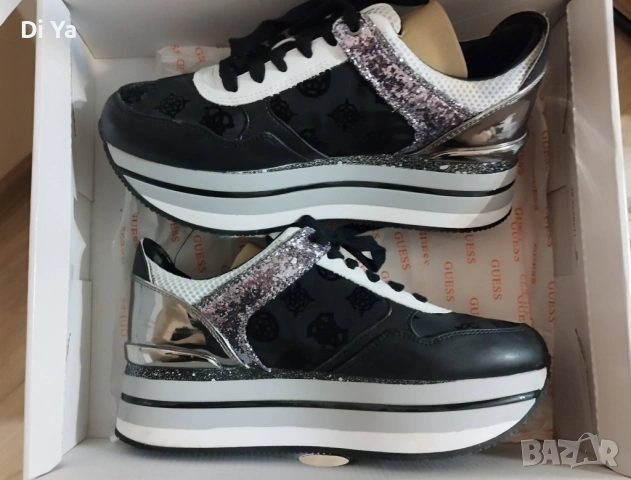 Оригинални Guess Сникърси Hindle FL5HID FAM12, снимка 4 - Маратонки - 54196367