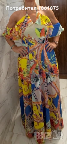 Ефирна дълга рокля, снимка 2 - Рокли - 50943529