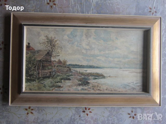 Картина масло върху платно подписана 3