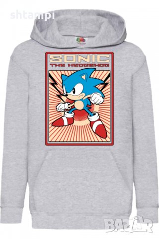 Детски Суитчър/Суитшърт Sonic retro 01,Соник,Игра,Подарък,Изненада,Забавление,Рожден Ден, снимка 2 - Детски анцузи и суичери - 38331343