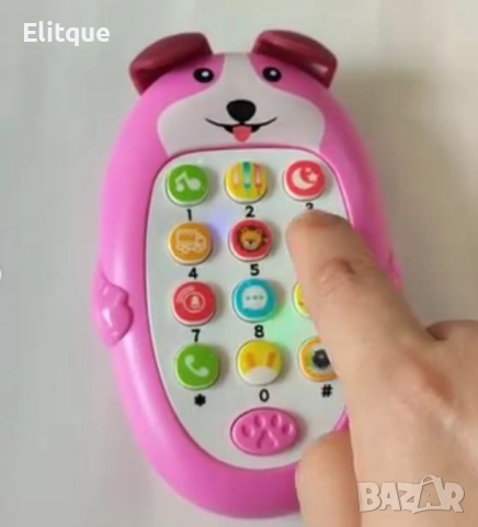 Играчка куче телефон с бутони и звукови ефекти, снимка 2 - Други - 52786100