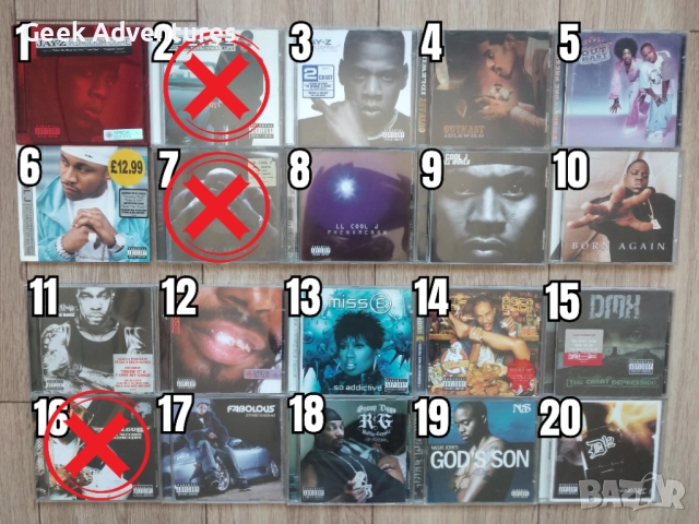 Hip-Hop Rap Music Albums CD's Оригинални Рап Музикални Дискове Хип-Хоп, снимка 2 - CD дискове - 46671250