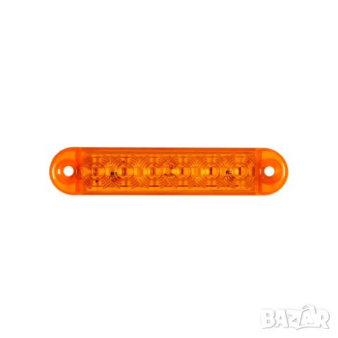LED габарит с рефлектор 6 LED 12-24V с жълта светлина
