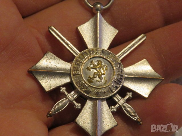 Орден За Военна заслуга 6 степен за фронтови заслуги Царство България, Цар  Фердинандова сребро, снимка 3 - Антикварни и старинни предмети - 35060171