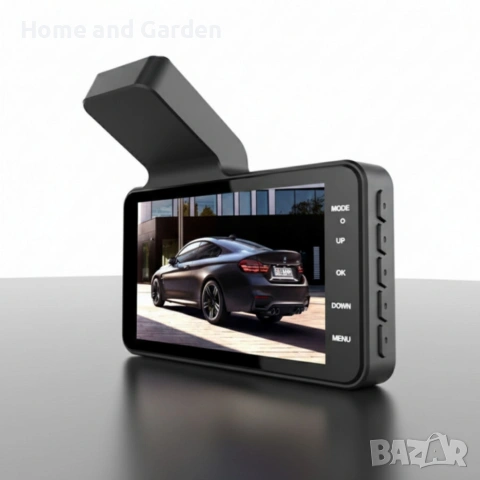 Видеорегистратор DUAL LENS FULL HD 1080 с 3 камери и нощно виждане