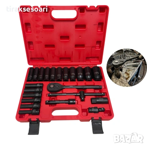 Гедоре комплект Stahlmayer 23 части 1/2" CR-MO ударни вложки