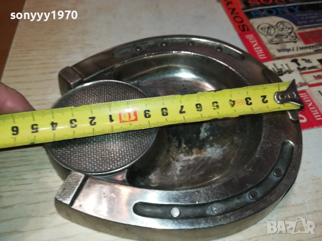 ПОДКОВА-МЕТАЛЕН ПЕПЕЛНИК ОТ ФРАНЦИЯ 0610251519, снимка 11 - Антикварни и старинни предмети - 51962567