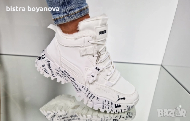 дамски апрески и боти с пух, снимка 8 - Дамски боти - 52427184