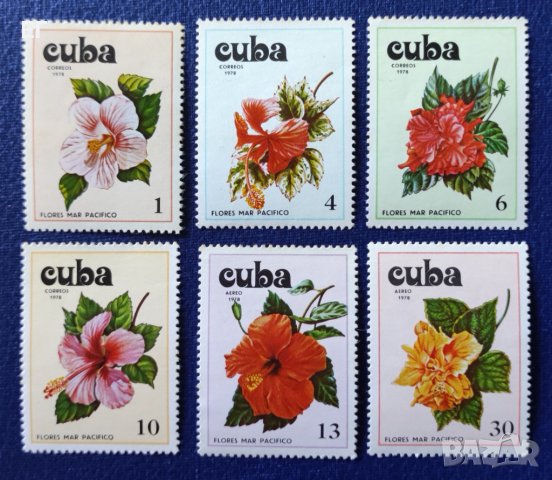 Куба, 1978 г. - пълна серия чисти марки, цветя